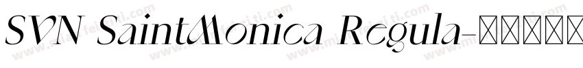 SVN SaintMonica Regula字体转换